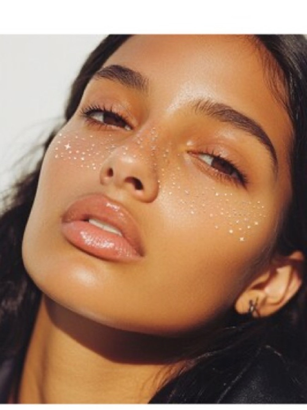 New fazit glitter freckles silver festival party removable face tattoo